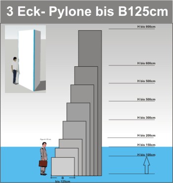 Dreieck Pylone B125cm