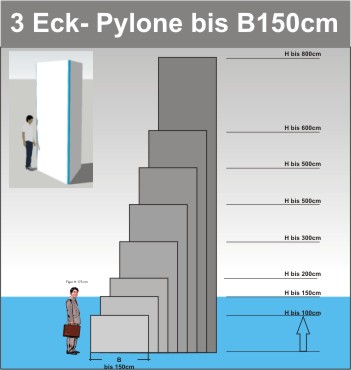 Dreieck Pylone B150cm
